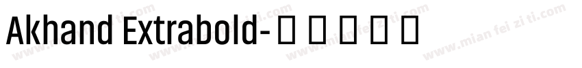 Akhand Extrabold字体转换